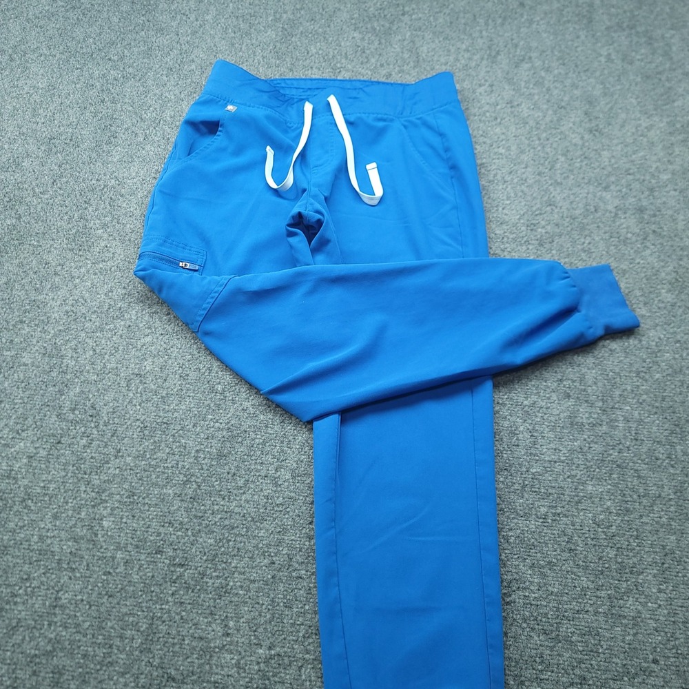 FIGS Technical Collection Scrub Jogger Pants Royal Blue W18SW2005 Womens Small